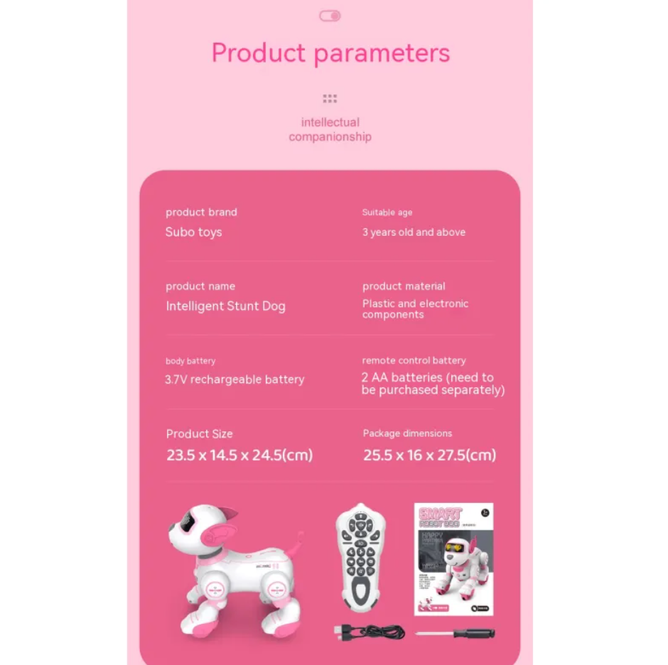 Perro Robot Control Remoto Inteligente
